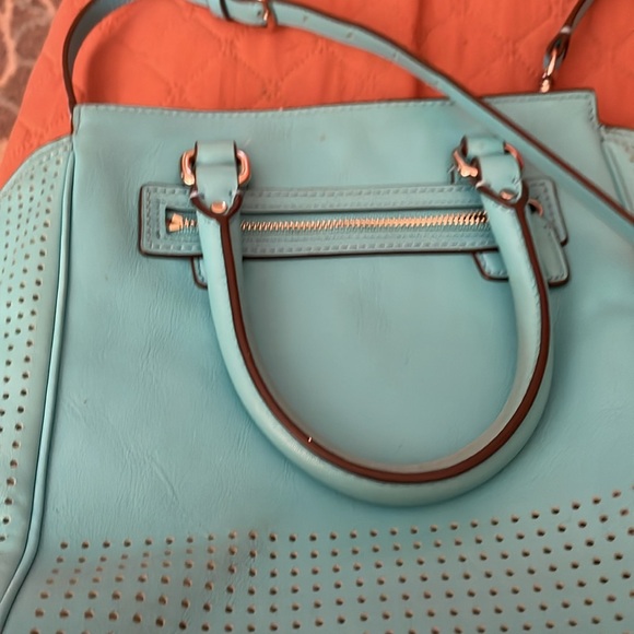 Small coach purse beautiful teal with cross body strap - Picture 5 of 5